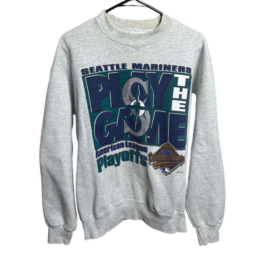 VTG 1995 Seattle Mariners AL Playoffs Crewneck Large